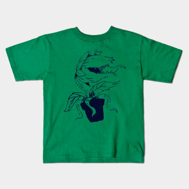 Audrey II Kids T-Shirt by Barrel93